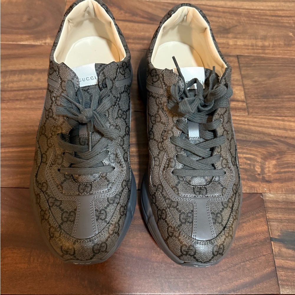 Gucci Gray Monogram Sneakers